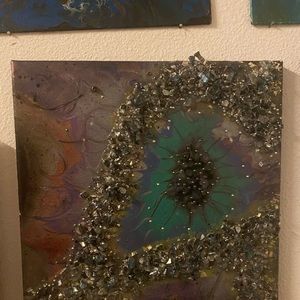 Custom Painting Glitter Art